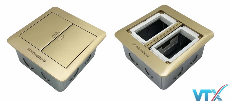 Ổ cắm điện âm sàn Sino Amigo SFP-2B