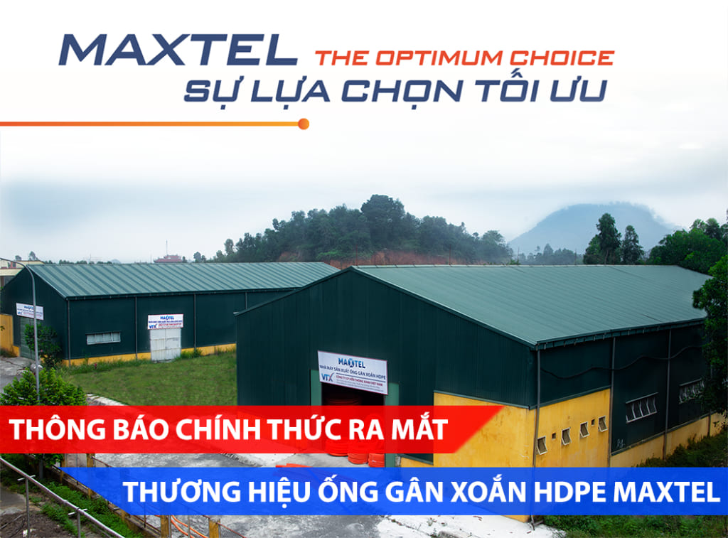Chính thức ra mắt sản phẩm ống nhựa gân xoắn HDPE Maxtel
