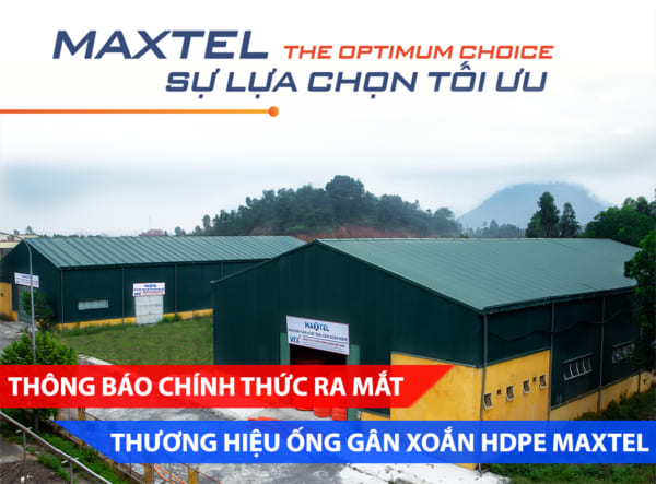 Chính thức ra mắt sản phẩm ống nhựa gân xoắn HDPE Maxtel