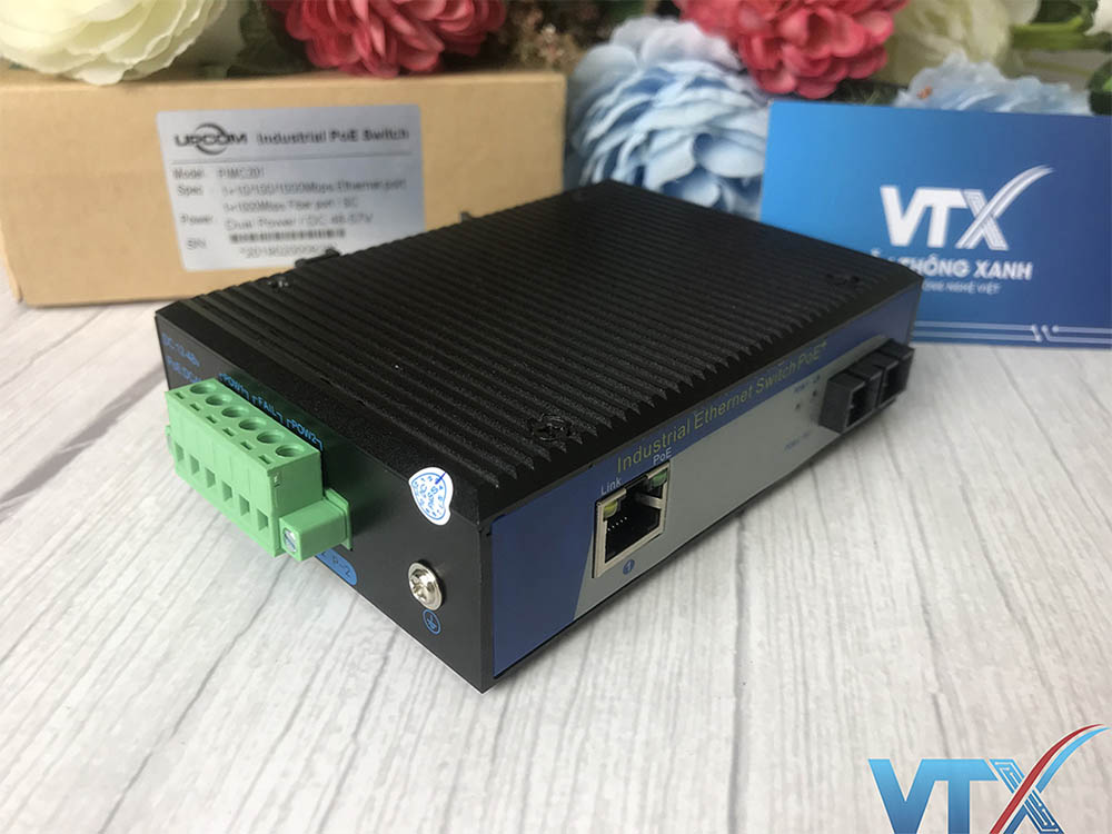 Converter PoE Công Nghiệp Upcom PIMC201