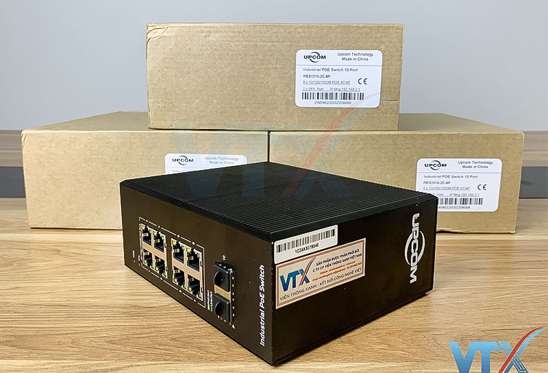 Switch PoE Công Nghiệp PIES1010-2C-8P