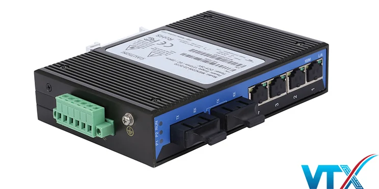 Bộ Chuyển Đổi Công Nghiệp 4Port10/100MBase-T(X)+2Port 100Base-FX