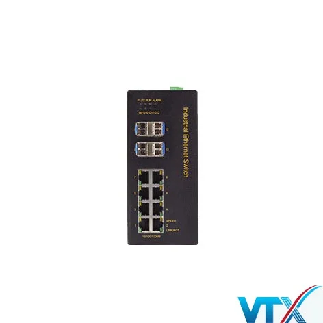 Switch công nghiệp 8Port+4 Cổng Gigabit SFP IES3012G-8G-4GS