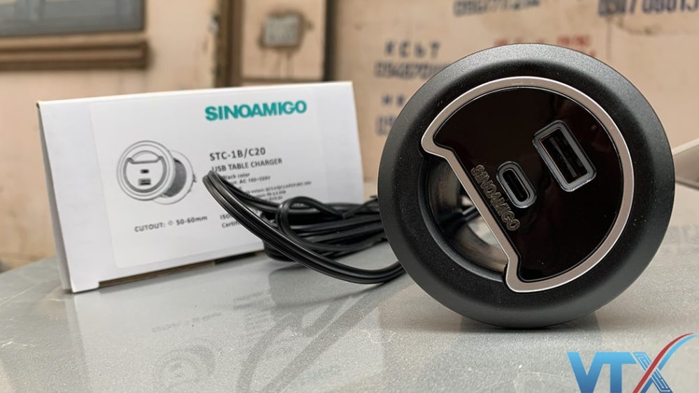 Ổ cắm âm bàn Sino Amigo STC-1B/C20