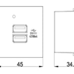 Ổ cắm âm tường Sino Amigo F21-C3A