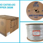 Cáp mạng kèm nguồn HDPRO Cat5E FTP + 2C Copper