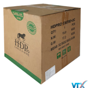 Cáp mạng kèm nguồn HDPRO Cat5e FTP + 2C CCA