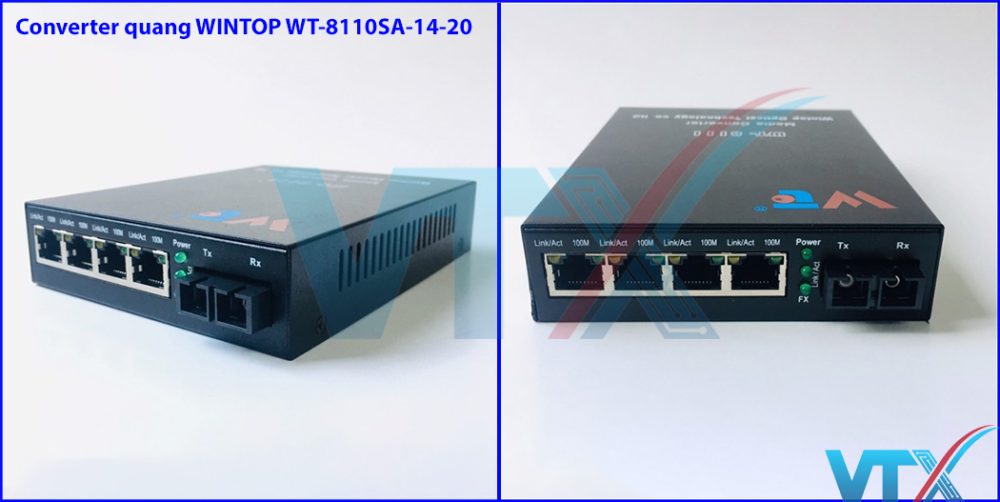 Converter quang WINTOP Model WT-8110SA-14-20