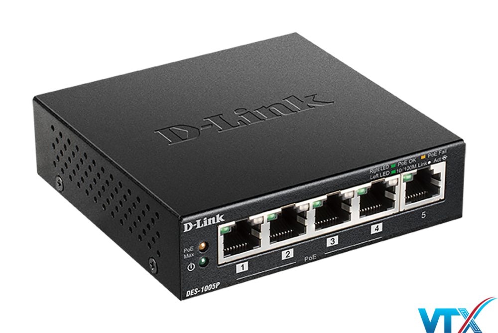 Bộ chia mạng D-Link 5 cổng DES-1005P