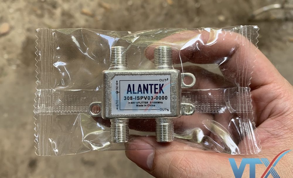 Bộ chia tín hiệu Alantek Spliter 3 way 308-ISPV03-0000