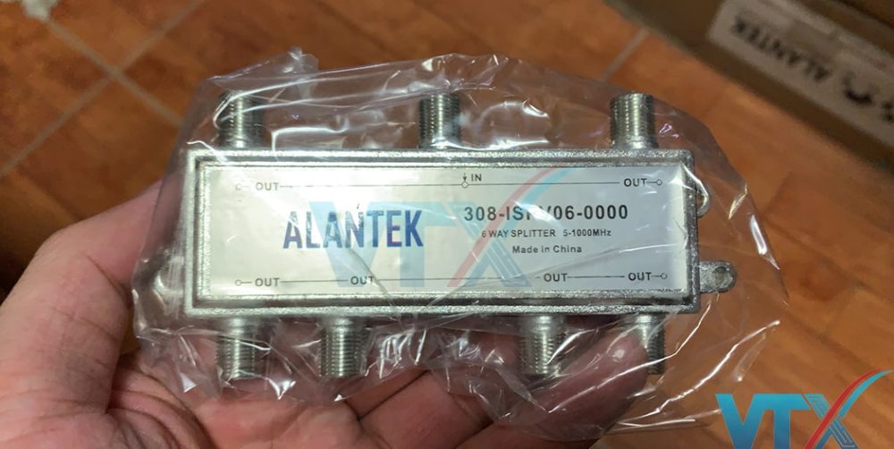 Bộ chia tín hiệu Alantek Spliter 6 cổng 308-ISPV06-0000