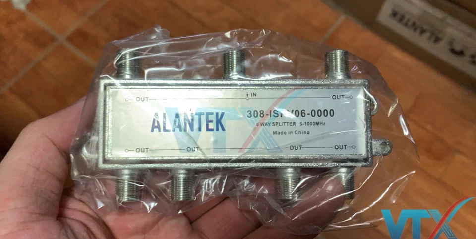 Bộ chia tín hiệu Alantek Spliter 6 cổng 308-ISPV06-0000