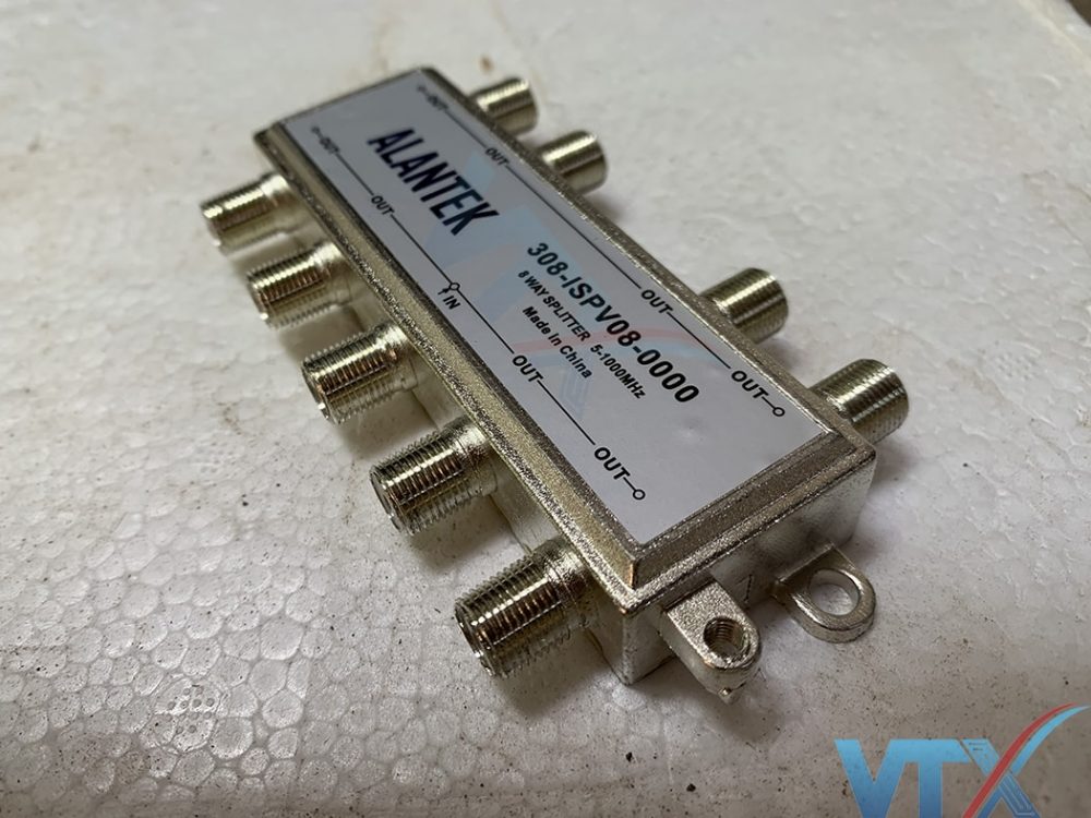 Bộ chia tín hiệu Alantek Spliter 8 cổng 308-ISPV08-0000