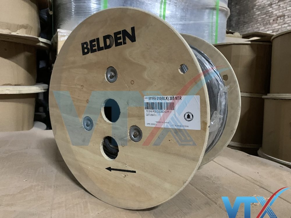 Cáp đồng trục Belden RG6 chính hãng | PN: 9116S