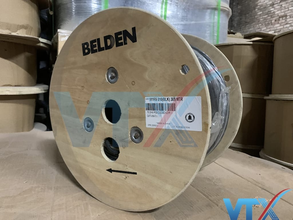 Cáp đồng trục Belden RG6 9116S chính hãng, giá rẻ tại Hà Nội