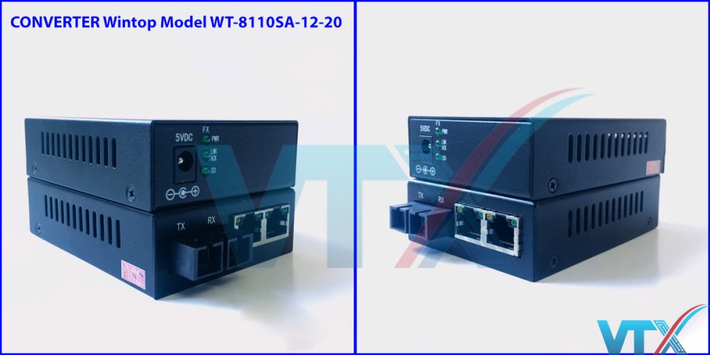 Converter quang WINTOP Model WT-8110SA-12-20