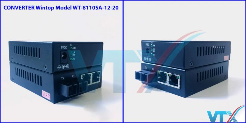 Converter quang WINTOP Model WT-8110SA-12-20