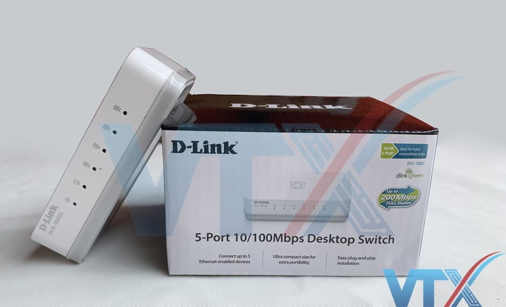 Switch chia mạng D-link 5 cổng DES-1005C