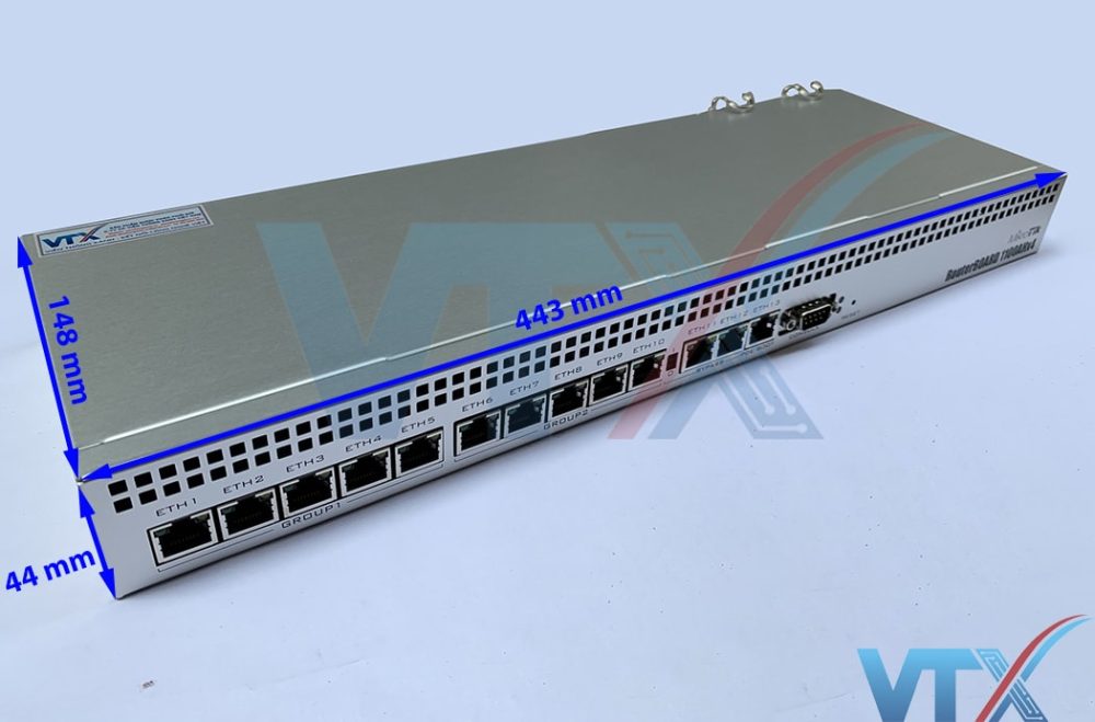 Powerful 1U rackmount router Mikrotik RB1100AHx4