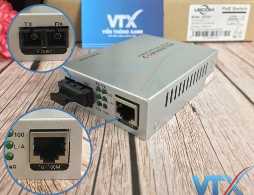 Media converter quang 10100M ES3001 Upcom