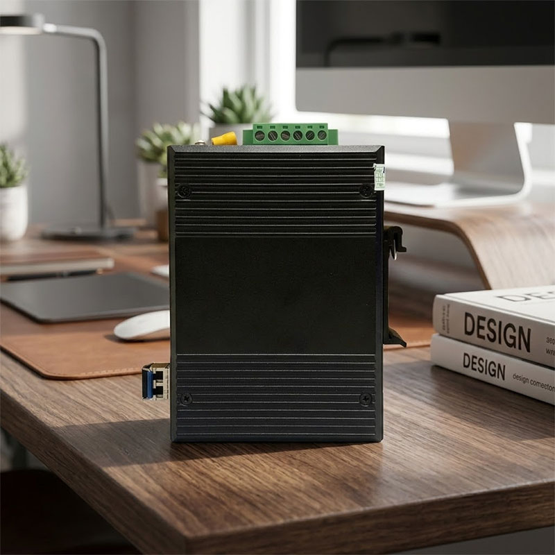 ảnh thực tế Converter quang công nghiệp 1 cổng Upcom IMC201-S-20.....