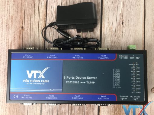 Bộ chuyển đổi 8 cổng RS232/485/422 sang Ethernet Upcom PN|MWISB08