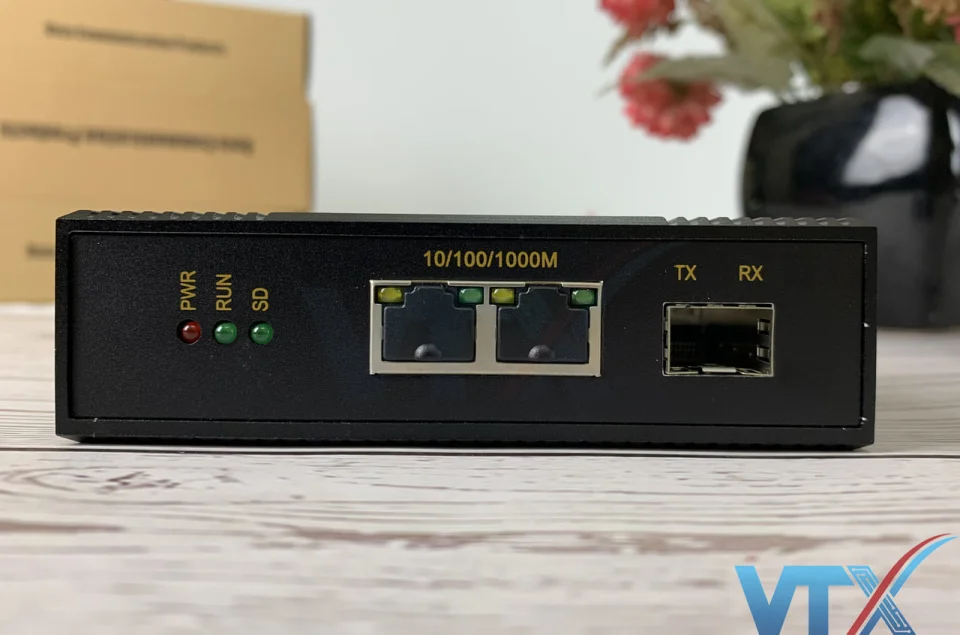 Switch chia mạng công nghiệp 2 cổng 10/100/1000M Upcom PN|IMC102G-GS