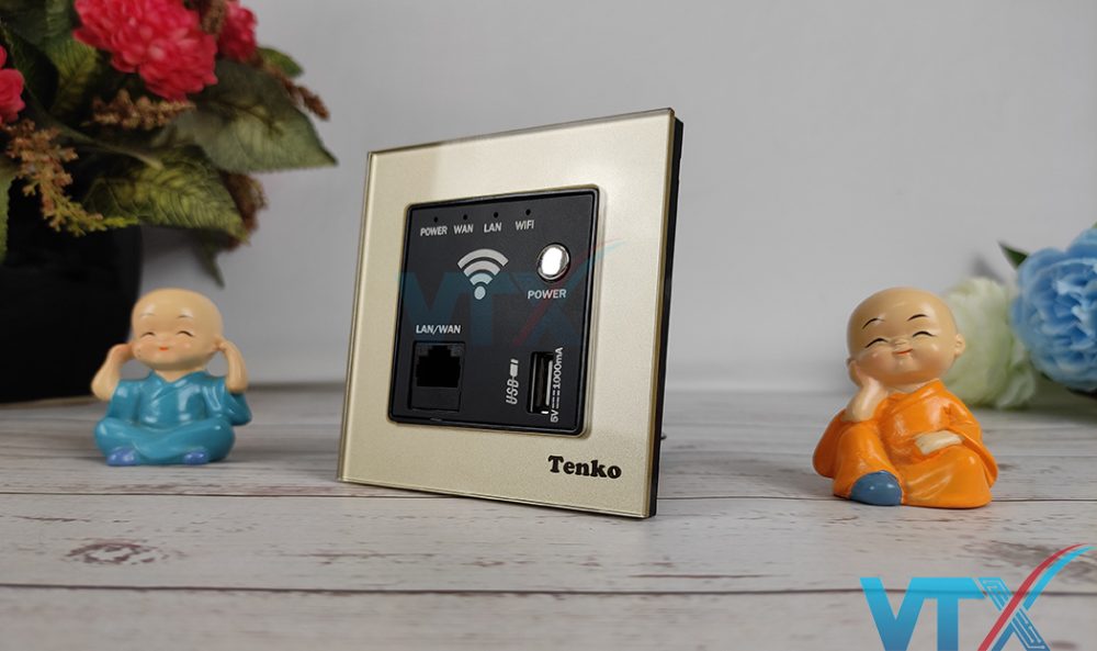 Bộ phát Wifi âm tường Tenko TK-F71-D-69 + USB chuẩn N