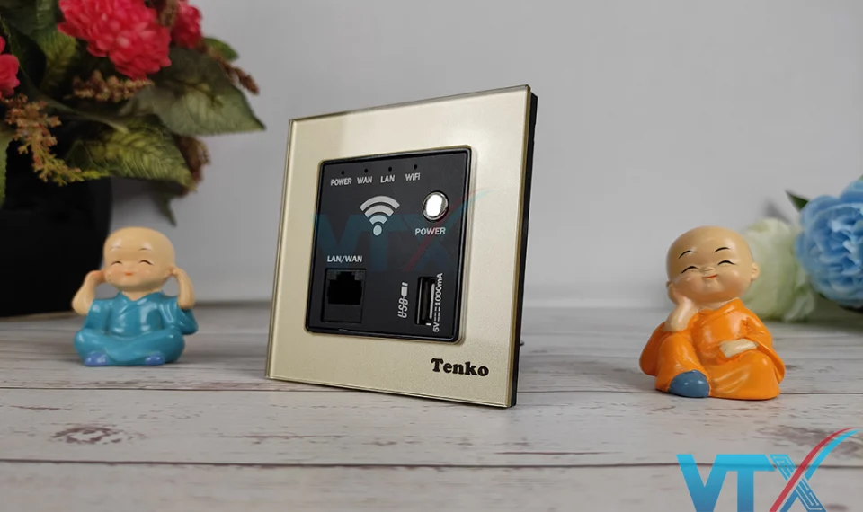 Bộ phát Wifi âm tường Tenko TK-F71-D-69 + USB chuẩn N