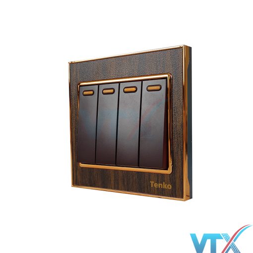 Ổ cắm cáp đồng trục và mạng âm tường Tenko TK-F71-A-51