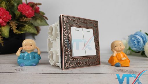 Mặt ổ công tắc điện kim loại TK-F88