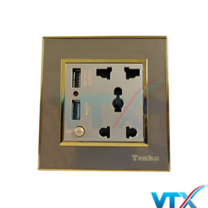 Ổ cắm âm tường USB Tenko TK-F66-B9-45