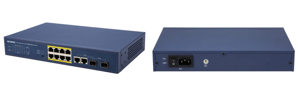 Acorid LS1708HP2C - 24V Passive & 52V AF/AT Hybrid PoE Switch