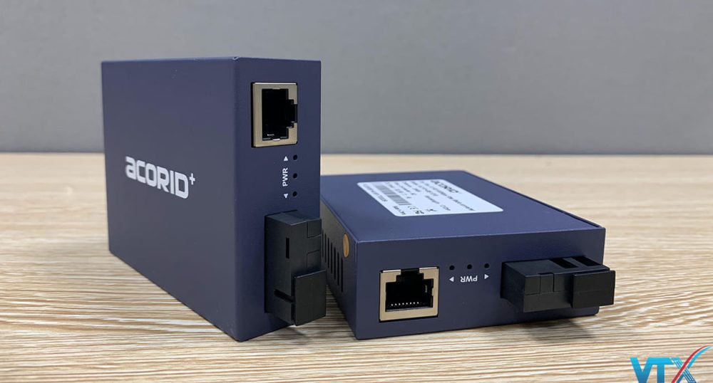 Converter quang PoE Acorid Gigabit, Single mode - PN: AC101-GE