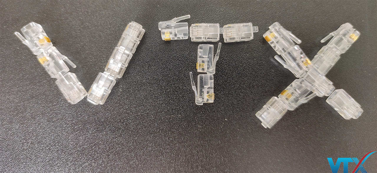Hạt đầu bấm RJ9 4 chân đồng China