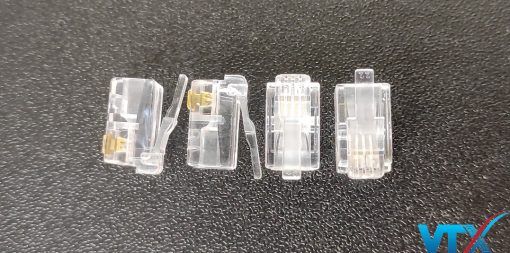 Hạt đầu bấm RJ9 4 chân đồng China