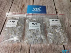 Hạt đầu bấm RJ9 4 chân đồng China