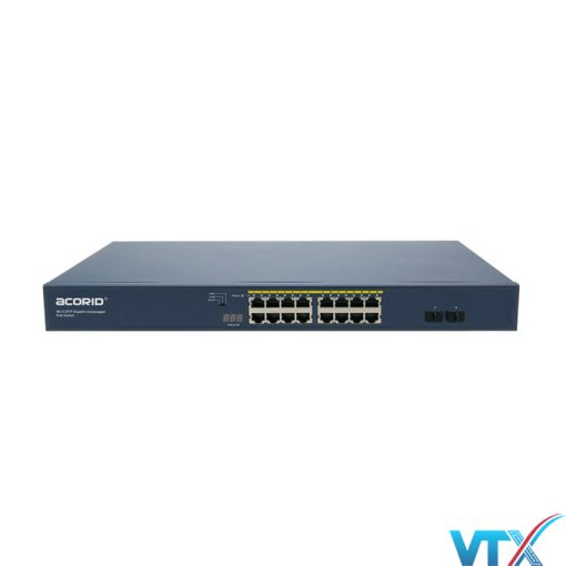 PoE Switch Acorid 16 PoE port + 2SFP PN: GLS1716P2F