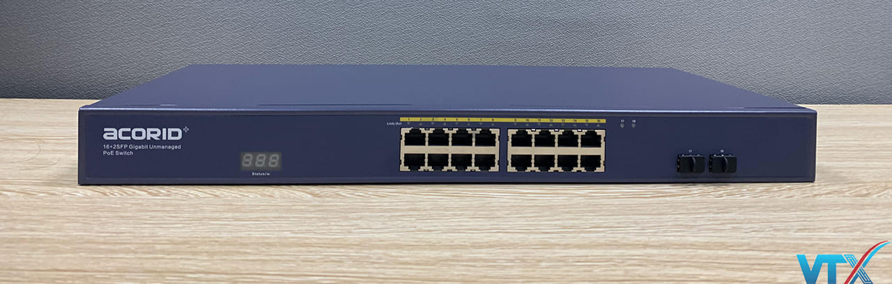 PoE Switch Acorid 16 PoE port + 2SFP PN: GLS1716P2F