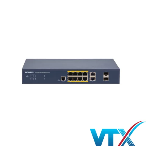 Switch quản lý Acorid 8*GE(PoE)+ 2*GE+ 2*SFP  PN: GLS7700-8P2C