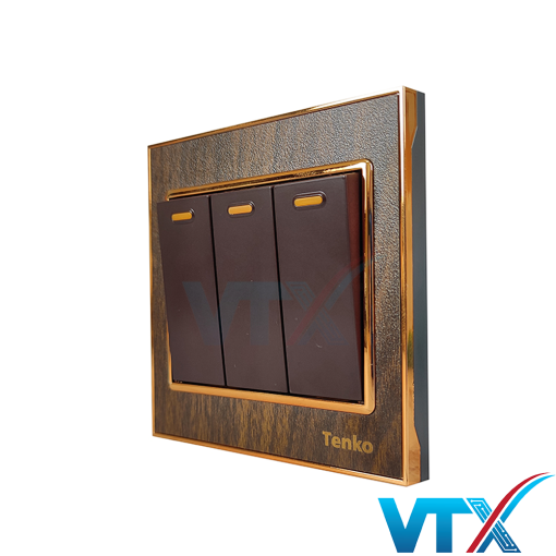 Công tắc âm tường 3 công tắc Tenko TK-F71-A-03
