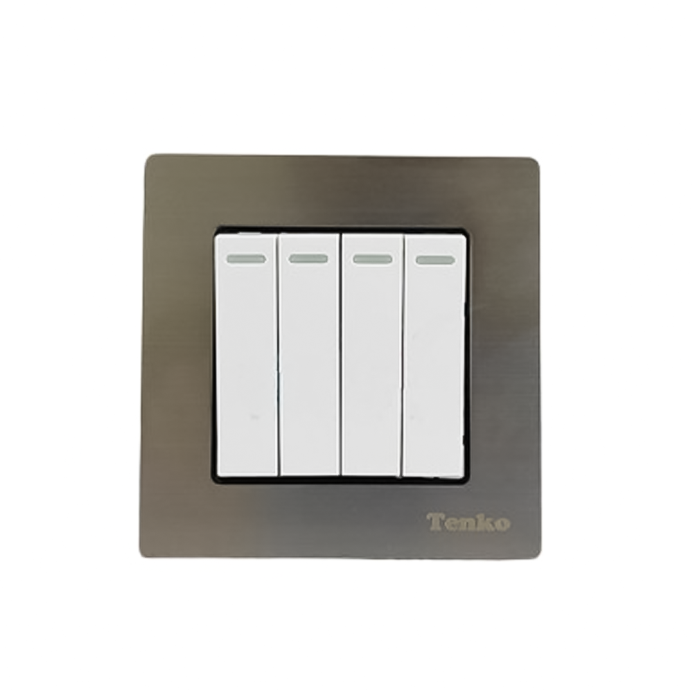 Công tắc âm tường 4 công tắc TK-F71-04