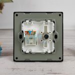 Ổ cắm cáp đồng trục và mạng âm tường Tenko TK-F71-A-51-2