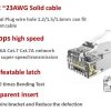 Hạt mạng STP Cat6A cho cáp 22-23 AWG