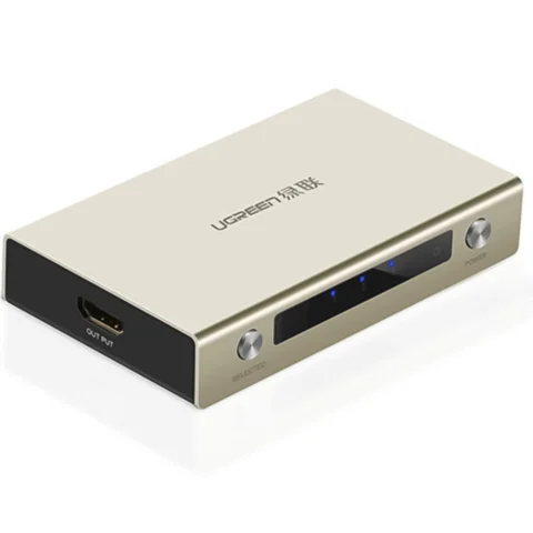 Bộ gộp HDMI 3 vào 1 ra hỗ trợ 3D 4K Ugreen cao cấp 40278