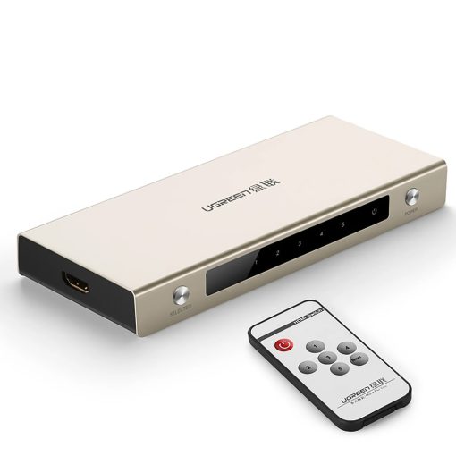 Bộ gộp HDMI 5x1 Chính Hãng Ugreen, hỗ trợ 4K2K, 3D , Full HD 40279