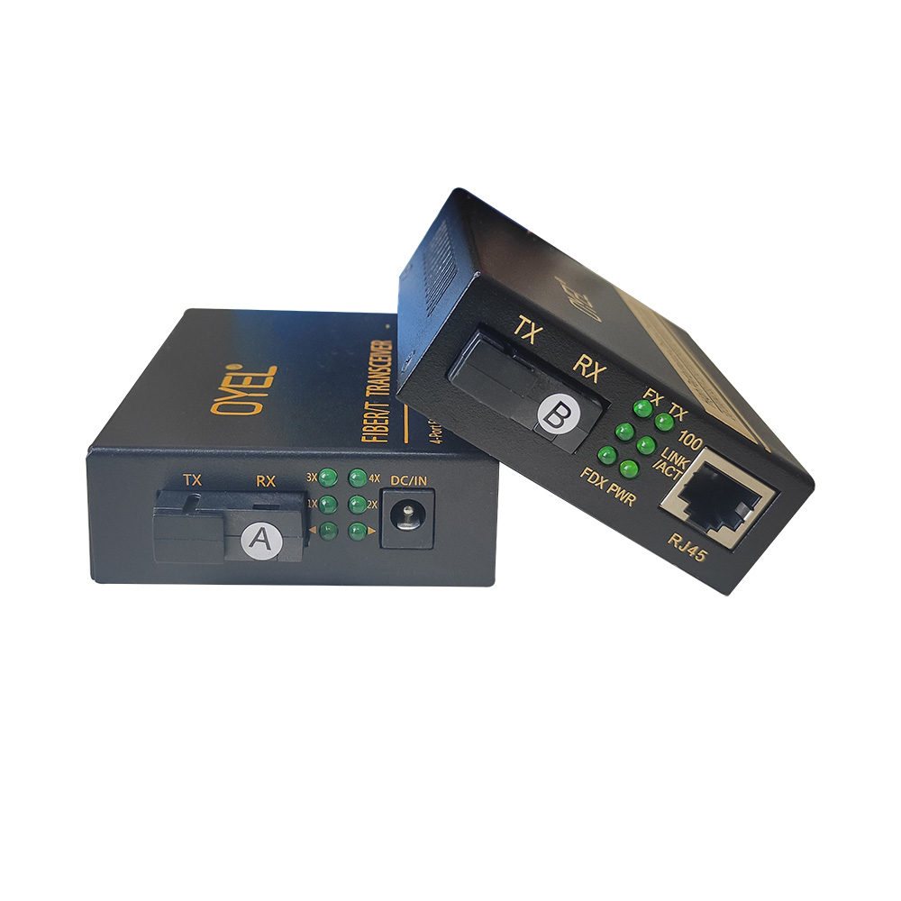 Media converter quang 1 vào 4 ra 10100Mbps OYEL
