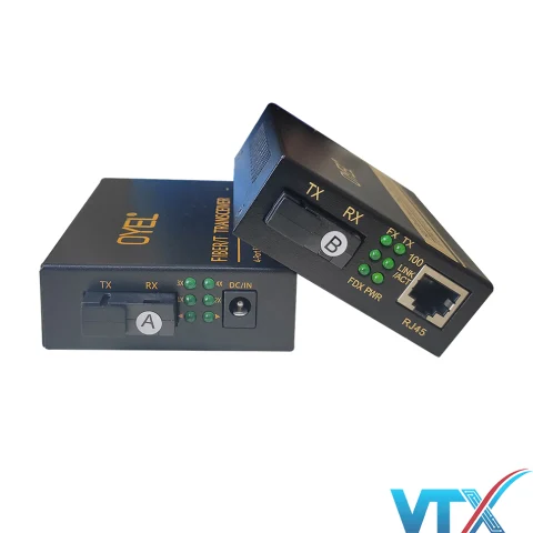 Media converter quang 1 vào 4 ra 10/100Mbps OYEL EL-1004A - EL-1001B