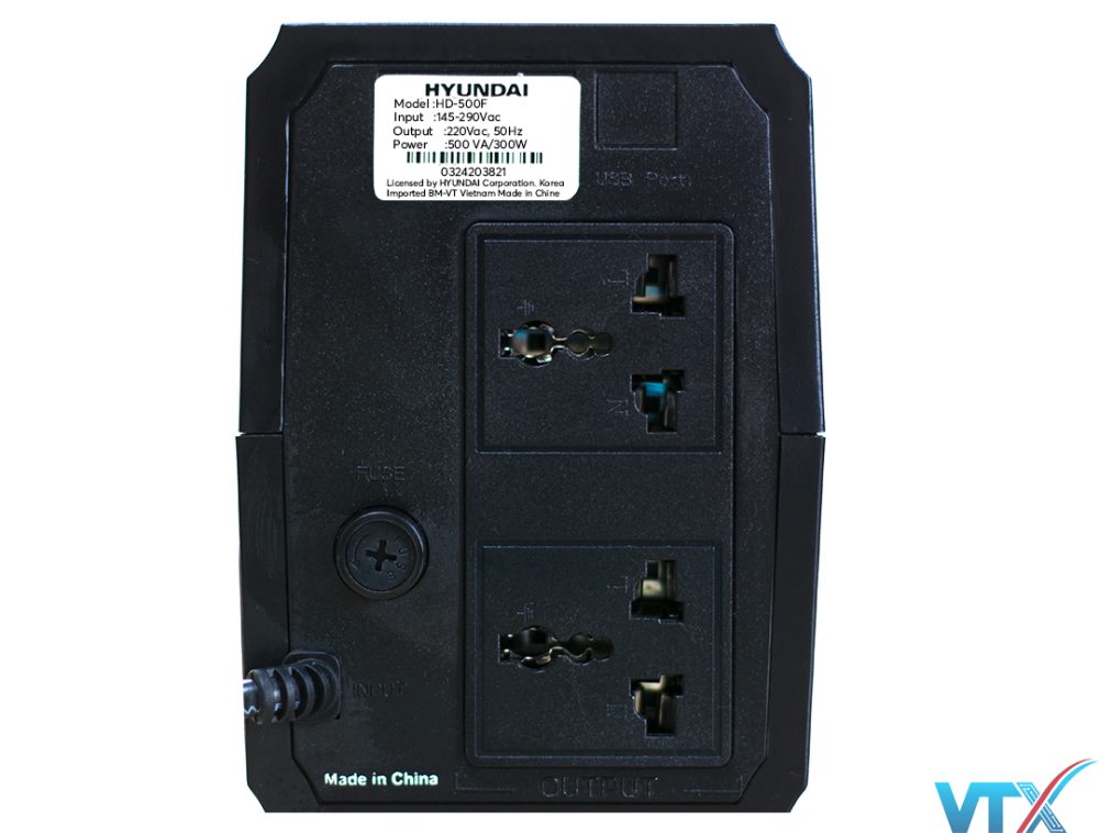 UPS Hyundai Offline 500VA/300W PN: HD-500VA