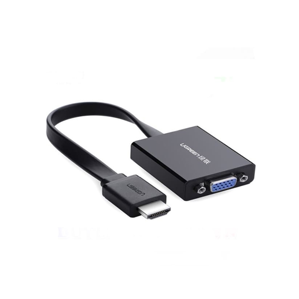 Cáp chuyển đổi HDMI to VGA dẹt có Audio Ugreen PN 40248